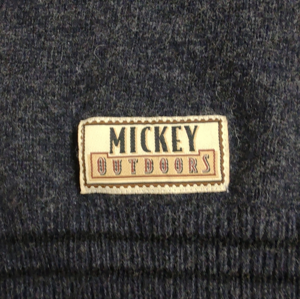 Disney Mickey Mouse Wool Sweater - Dark Grey - Men's XL - 1990s Vintage - Picture 4 of 8